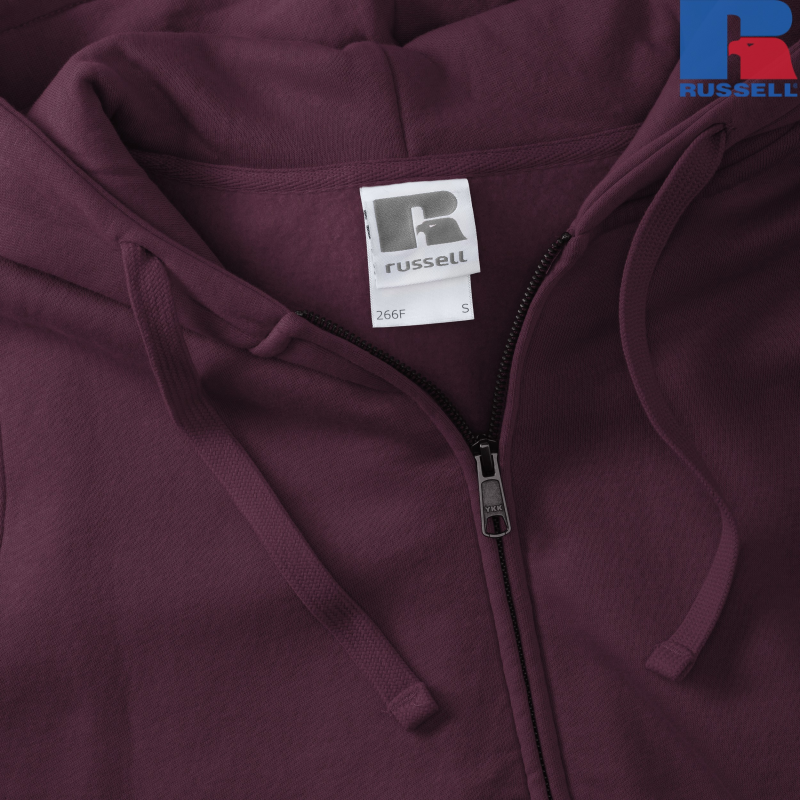 Ladies Authentic Zipped Hood Jacket | Russell