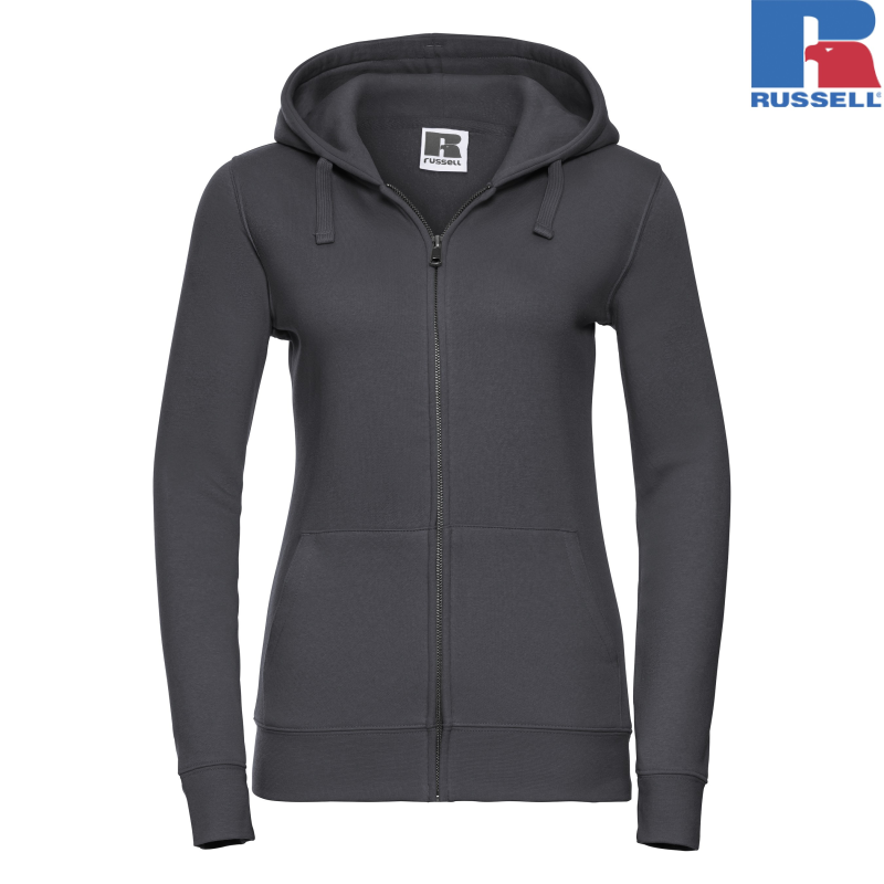 Ladies Authentic Zipped Hood Jacket | Russell