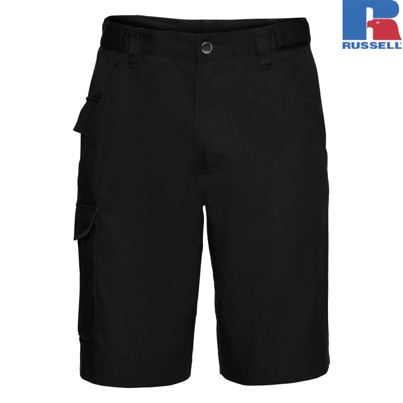 Workwear Polycotton Twill Shorts | Russell