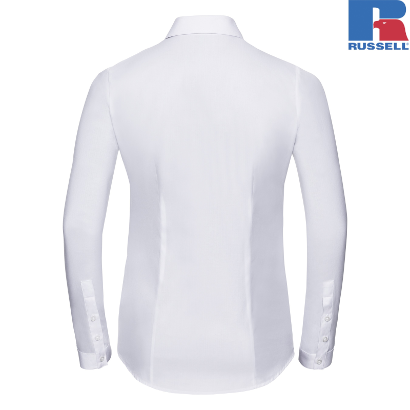 LADIES LONG SLEEVE TAILORED HERRINGBONE SHIRT | Russell