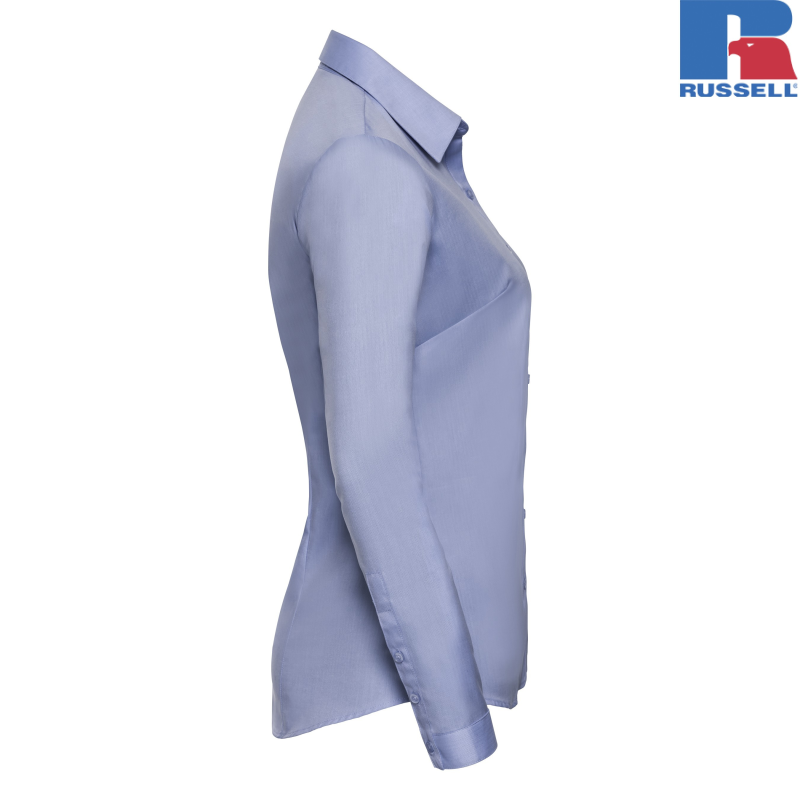 LADIES LONG SLEEVE TAILORED HERRINGBONE SHIRT | Russell