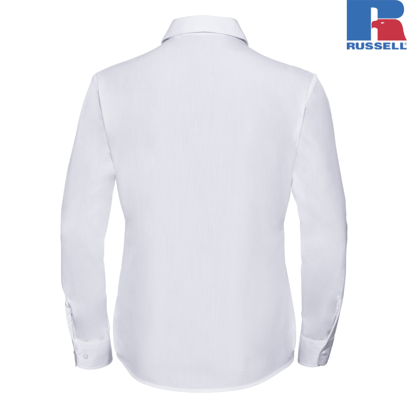 Ladies Long Sleeve Classic Polycotton Poplin Shirt | Russell