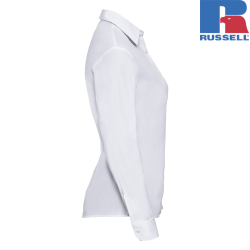 Ladies Long Sleeve Classic Polycotton Poplin Shirt | Russell