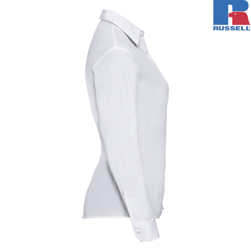 Ladies Long Sleeve Classic Polycotton Poplin Shirt | Russell