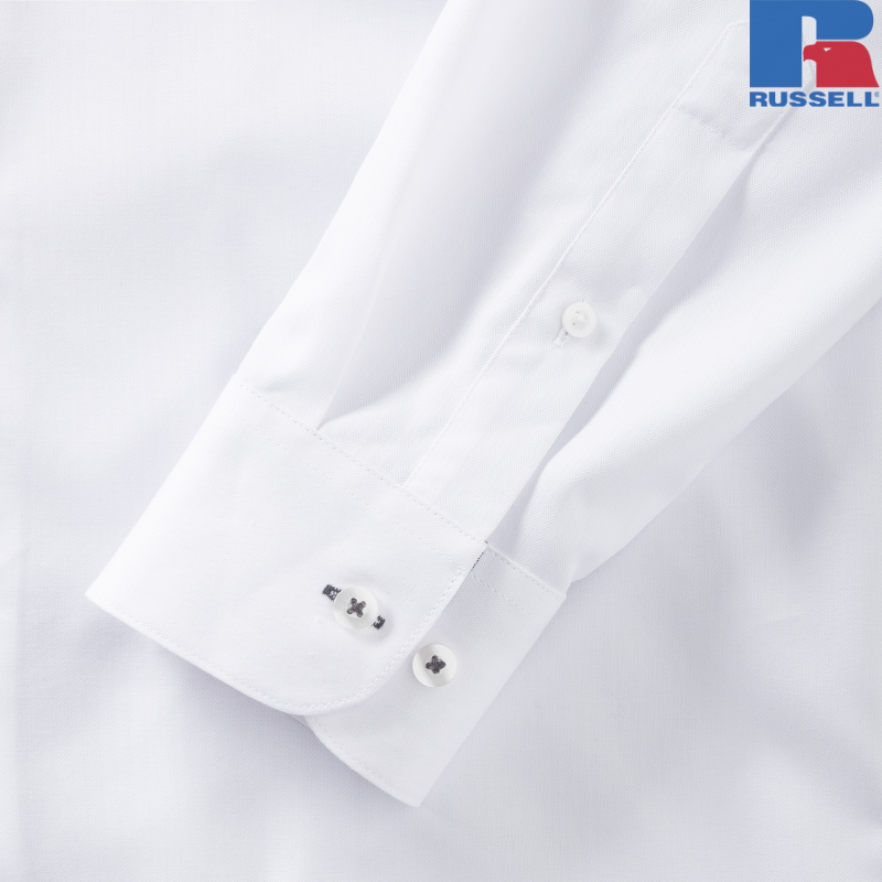 Men's Tailored Contrast Herringbone Shirt | Russell