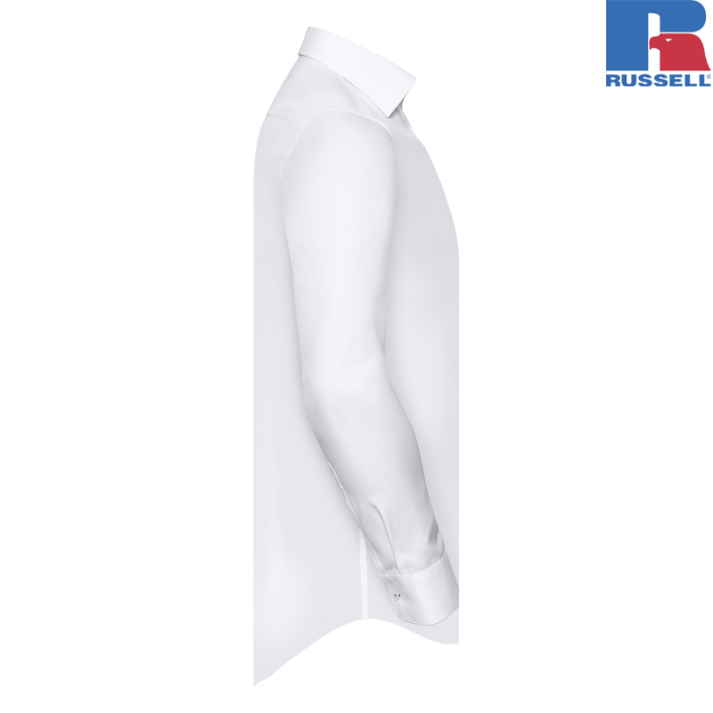 Men's Tailored Contrast Herringbone Shirt | Russell