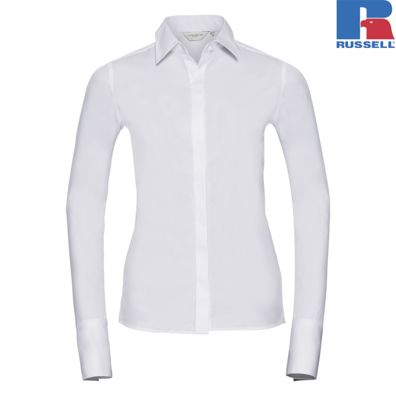 Ladies Long Sleeve Ultimate Stretch Shirt | Russell