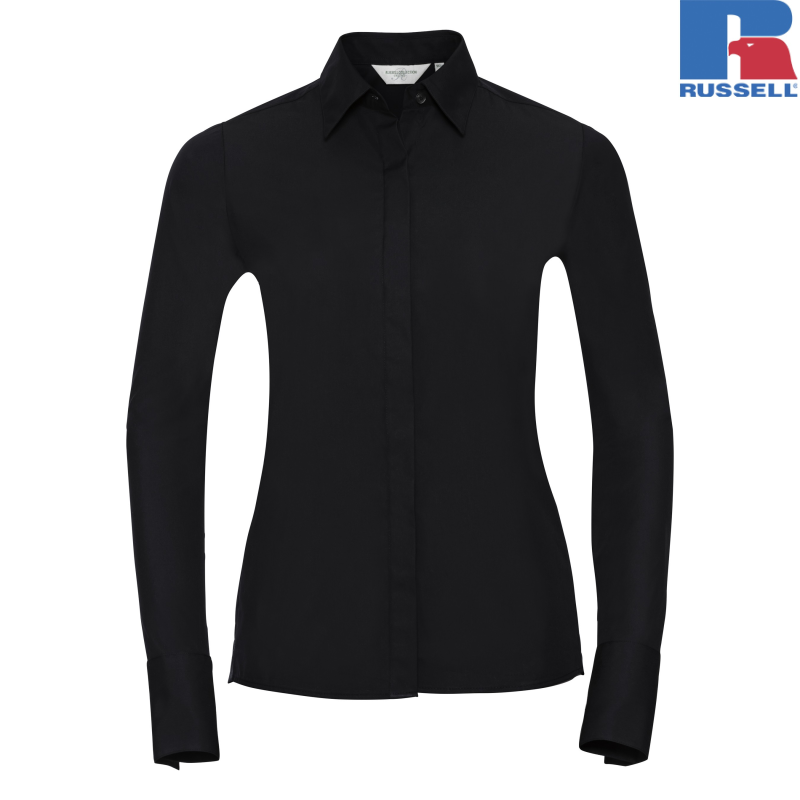 Ladies Long Sleeve Ultimate Stretch Shirt | Russell