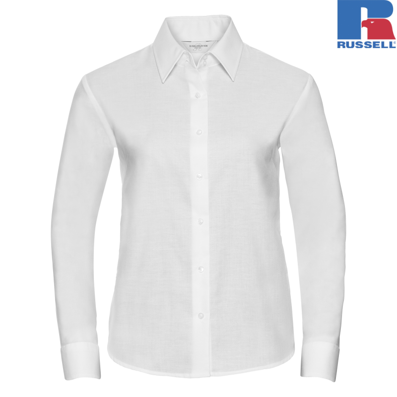 Ladies Long Sleeve Tailored Oxford Shirt | Russell