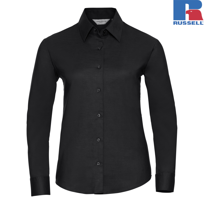 Ladies Long Sleeve Tailored Oxford Shirt | Russell