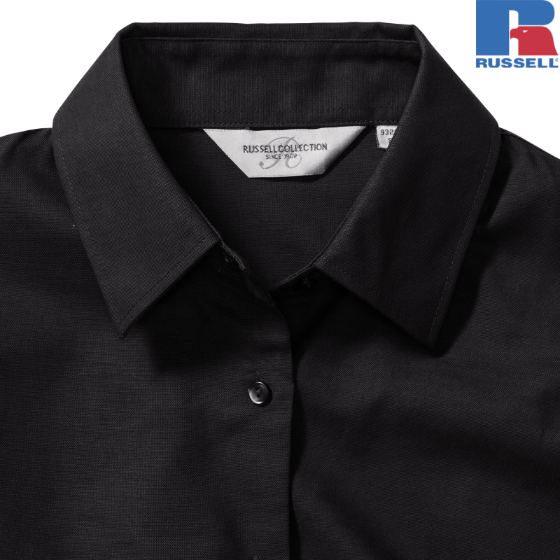 Ladies Long Sleeve Tailored Oxford Shirt | Russell