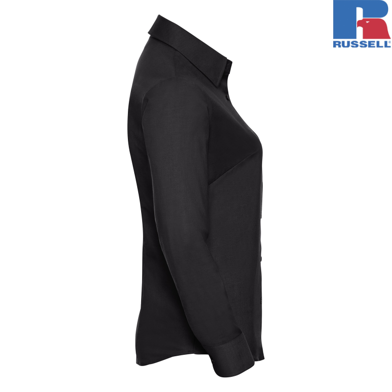 Ladies Long Sleeve Tailored Oxford Shirt | Russell