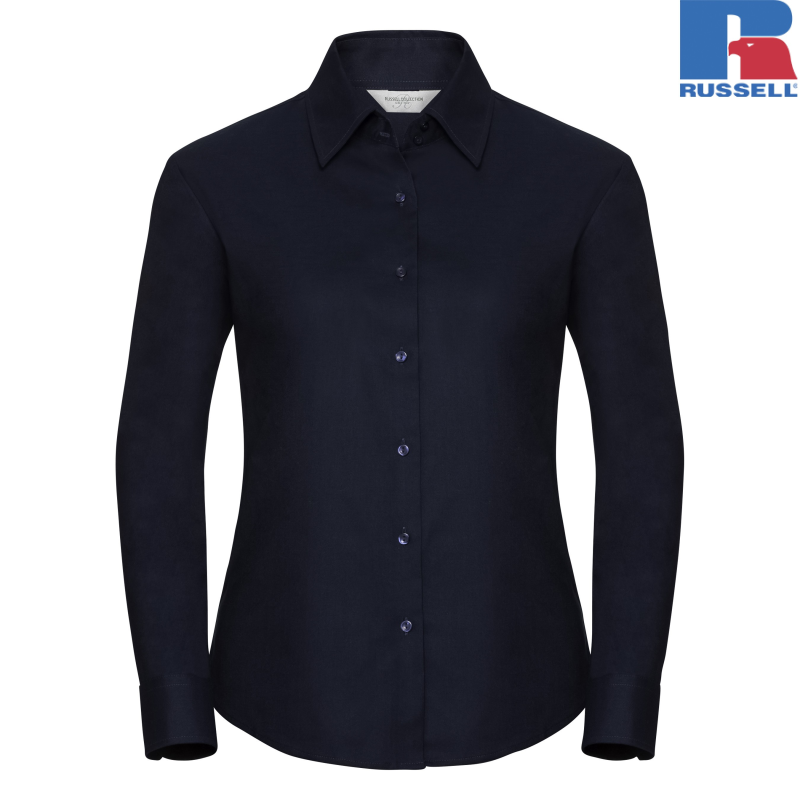 Ladies Long Sleeve Tailored Oxford Shirt | Russell