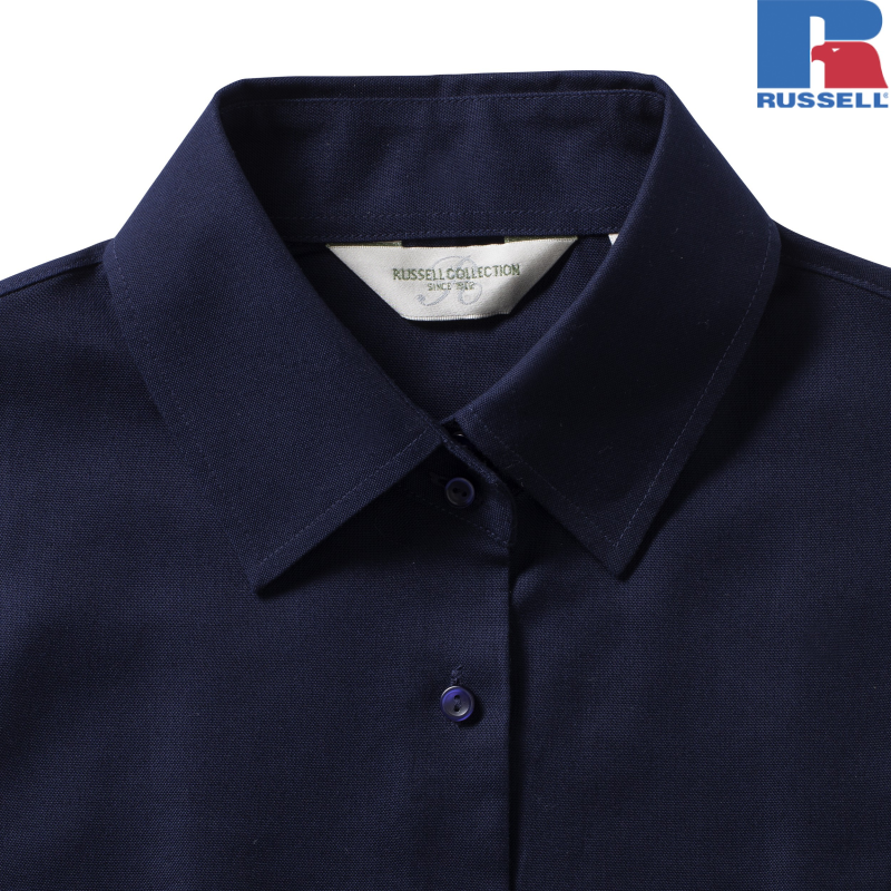 Ladies Long Sleeve Tailored Oxford Shirt | Russell