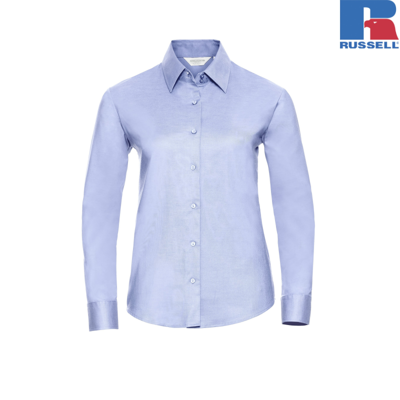 Ladies Long Sleeve Tailored Oxford Shirt | Russell