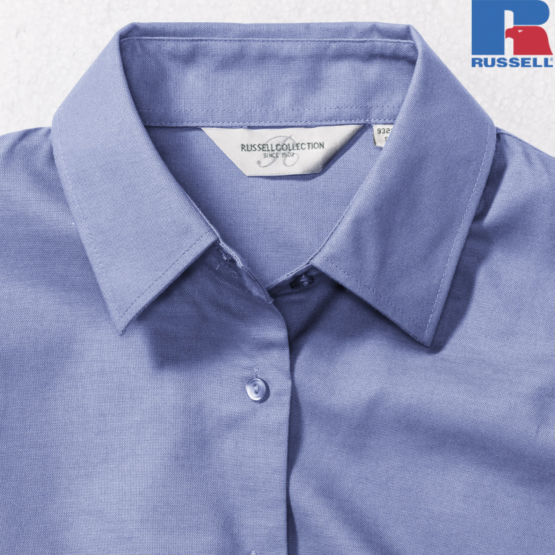 Ladies Long Sleeve Tailored Oxford Shirt | Russell