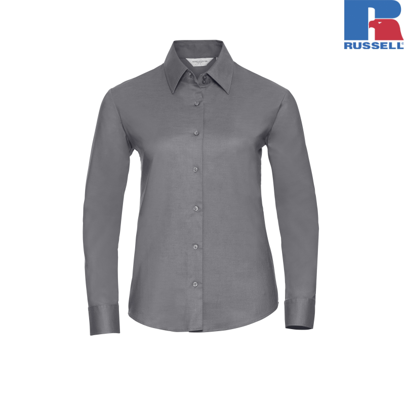 Ladies Long Sleeve Tailored Oxford Shirt | Russell