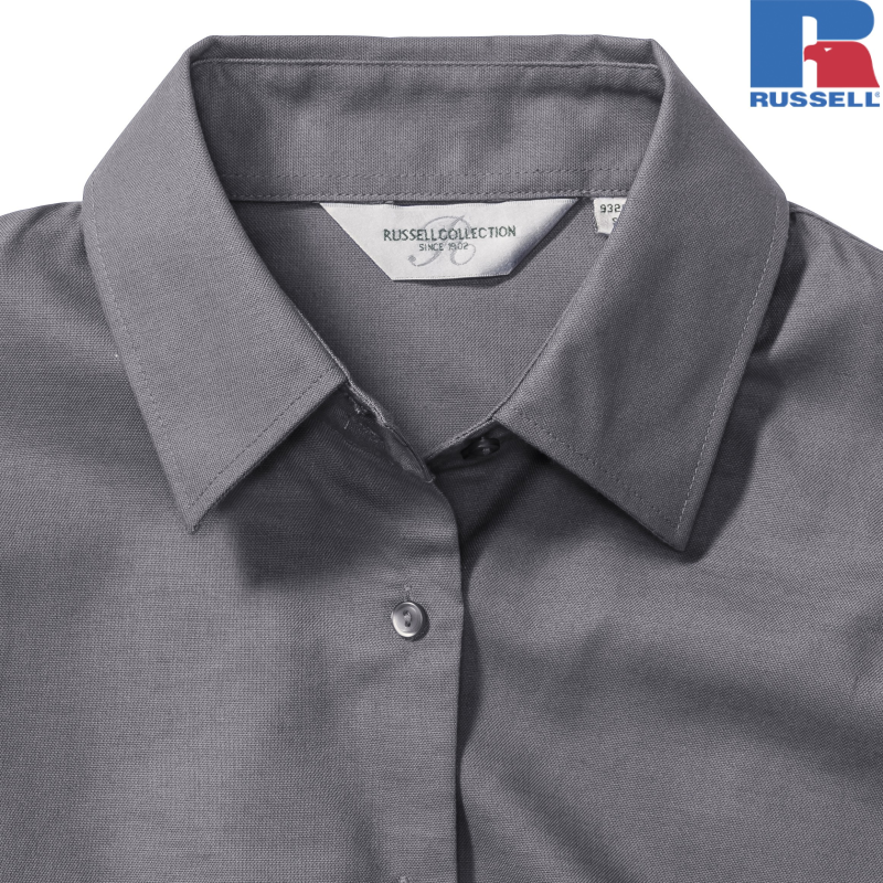 Ladies Long Sleeve Tailored Oxford Shirt | Russell