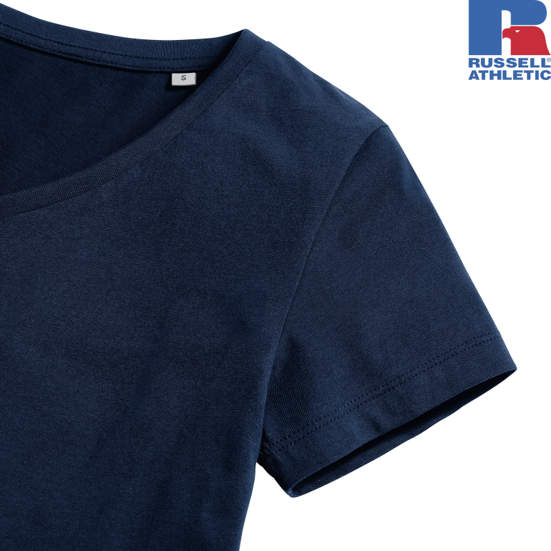 Ladies V-neck Pure Organic T | Russell