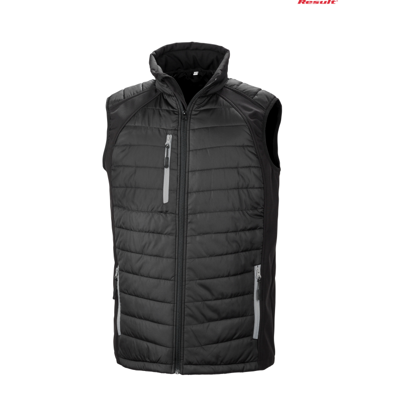 Black Compass Padded Softshell Gilet | Result