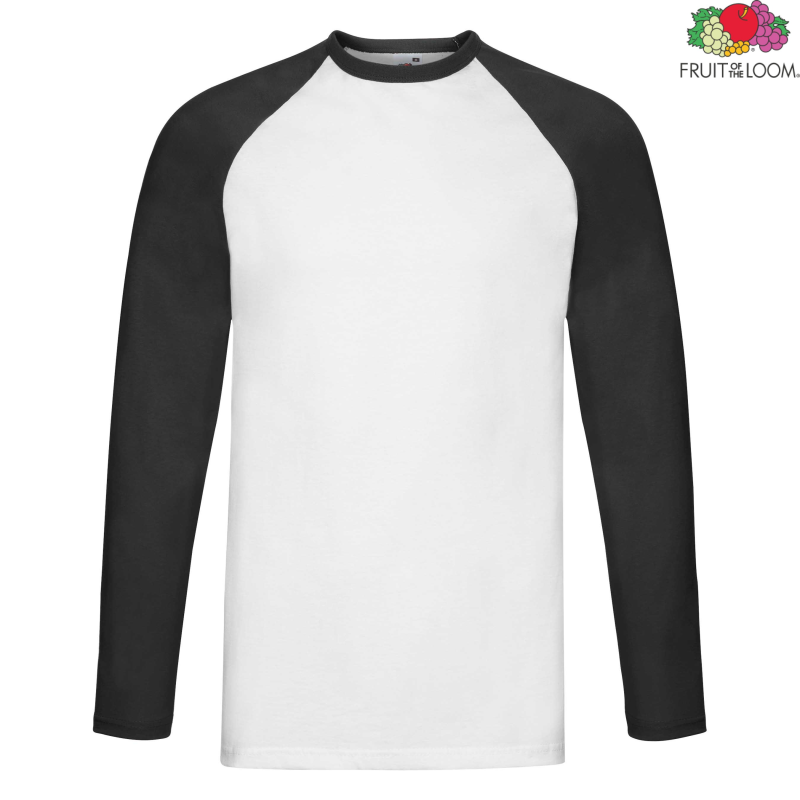 Valueweight Long Sleeve Baseball T-shirt | Fruit of the Loom