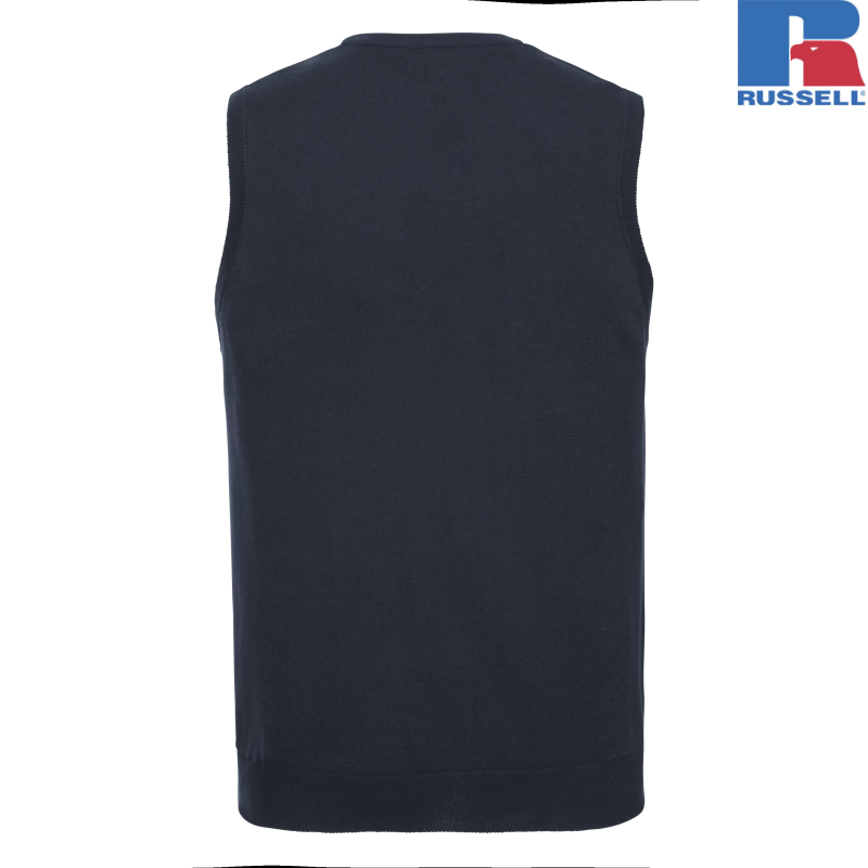 V-Neck Sleeveless Knitted Pullover | Russell