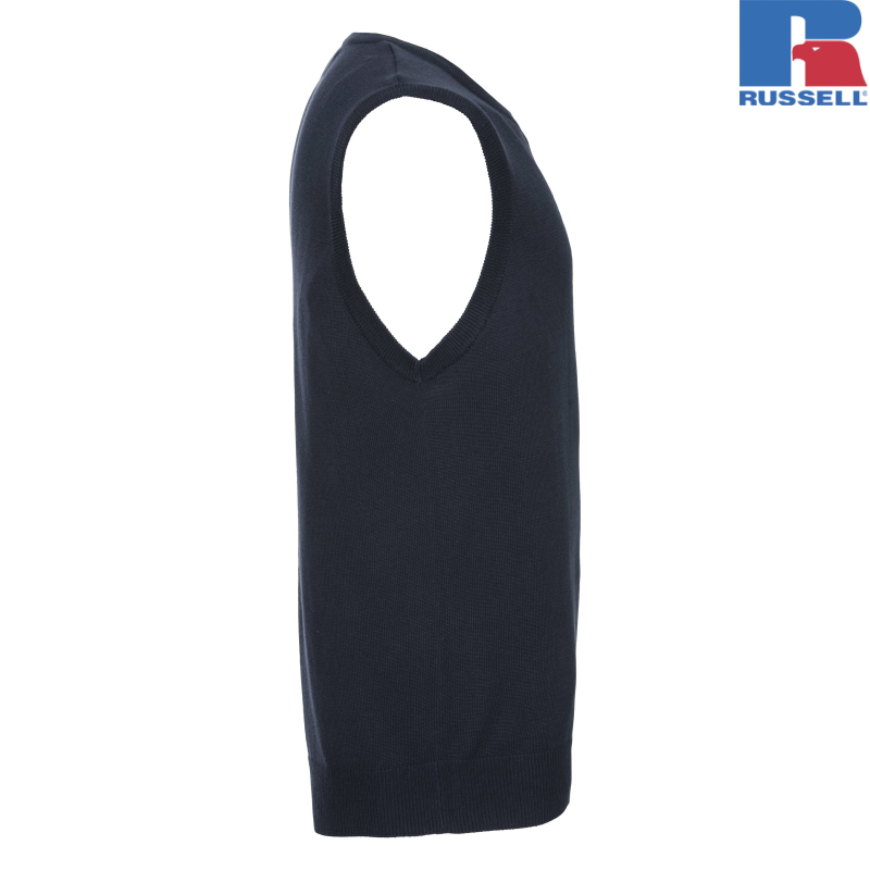 V-Neck Sleeveless Knitted Pullover | Russell