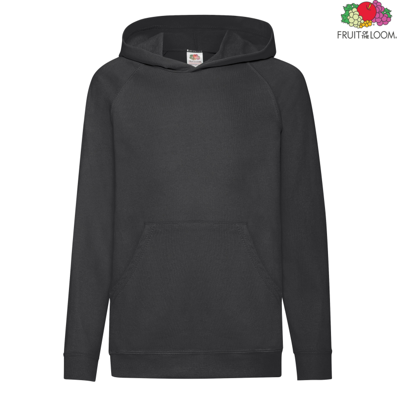 Kids Lightweight Hooded Sweat | Fruit of The Loom