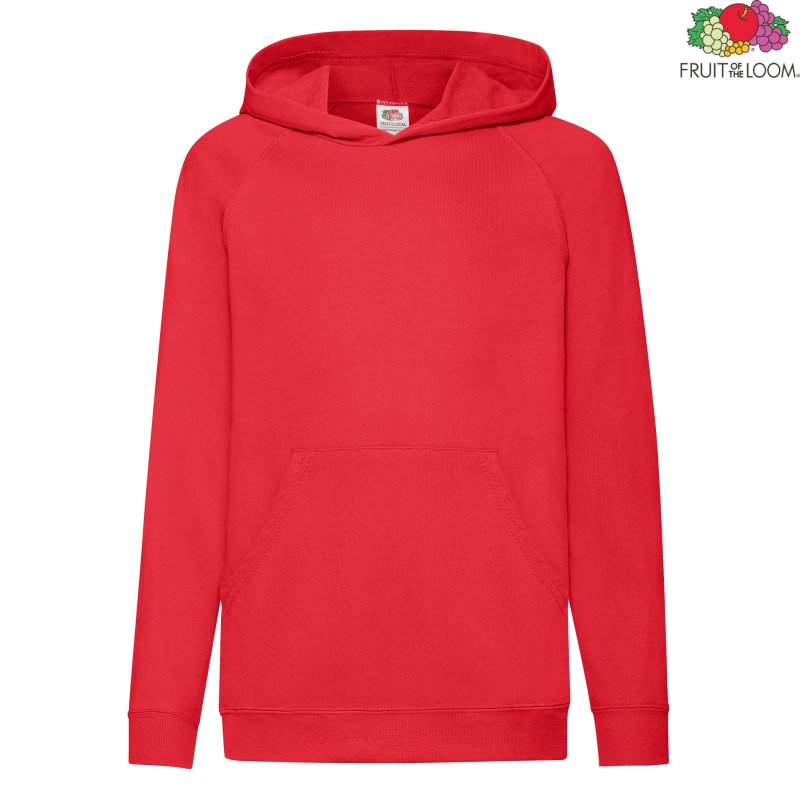 Kids Lightweight Hooded Sweat | Fruit of The Loom