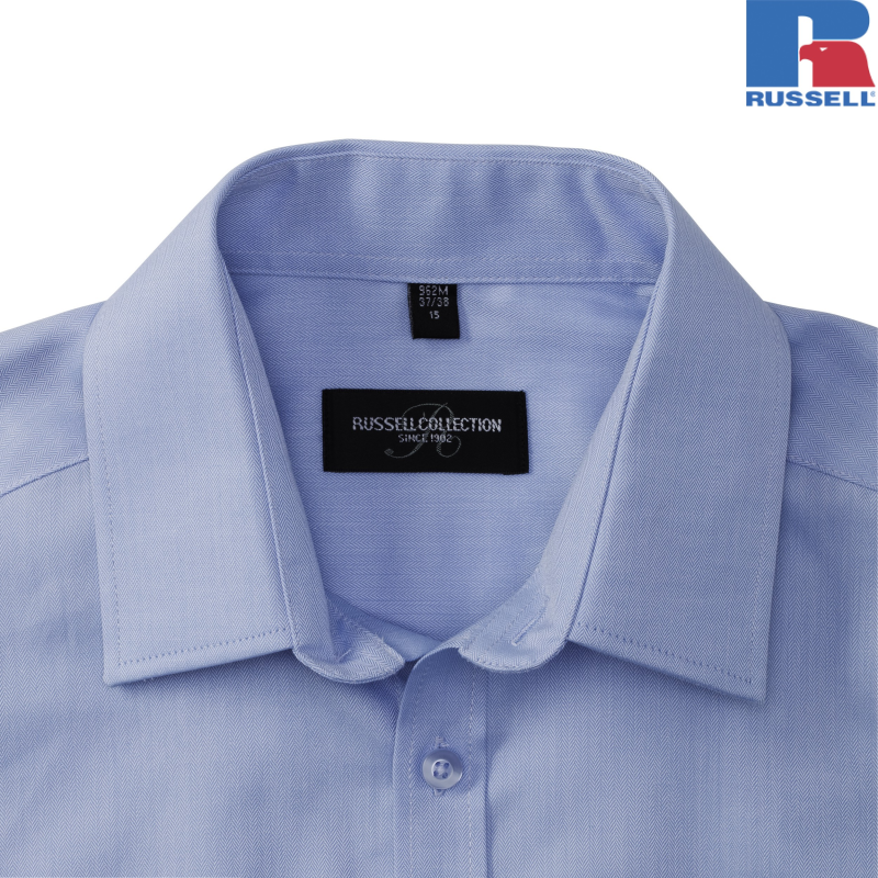 Men's Long Sleeve Herringbone Shirt | Russell