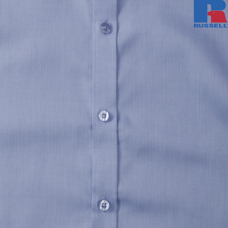 Men's Long Sleeve Herringbone Shirt | Russell