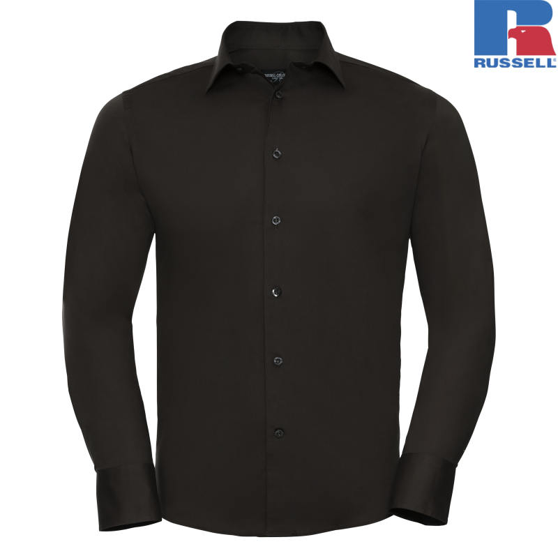 Men's Long Sleeve Easy Care Fitted Shirt | Russell