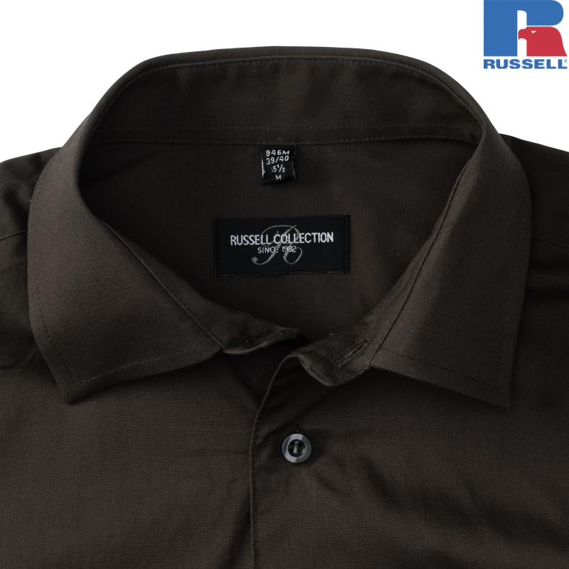 Men's Long Sleeve Easy Care Fitted Shirt | Russell