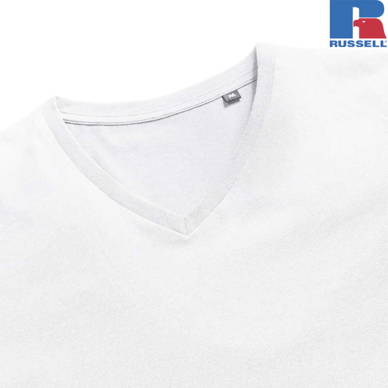Mens Pure Organic V-Neck T | Russell