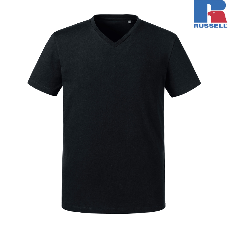 Mens Pure Organic V-Neck T | Russell