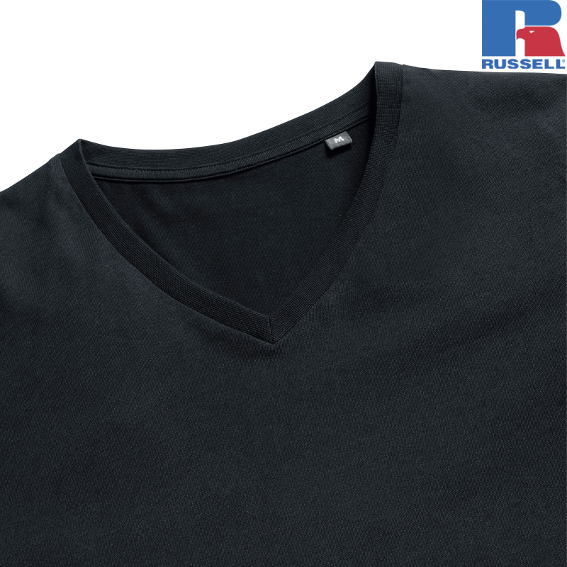 Mens Pure Organic V-Neck T | Russell