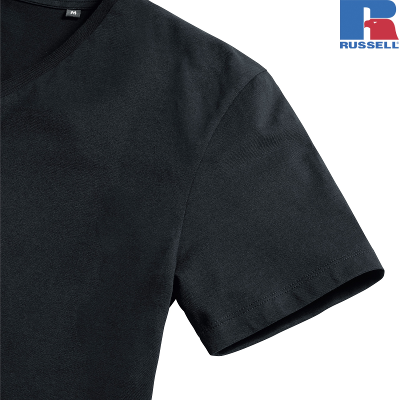 Mens Pure Organic V-Neck T | Russell