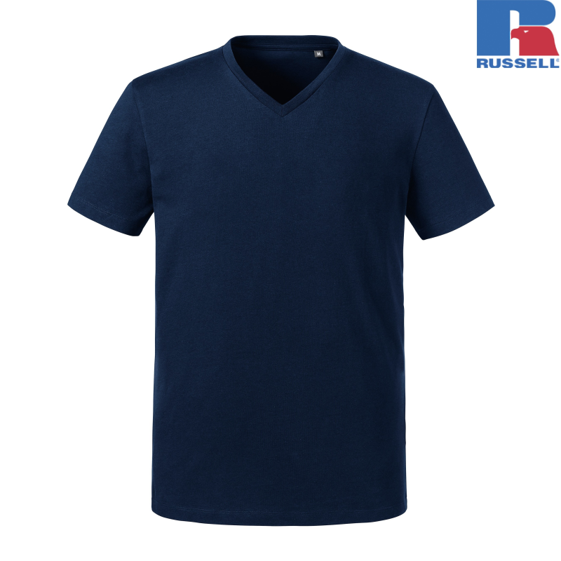 Mens Pure Organic V-Neck T | Russell