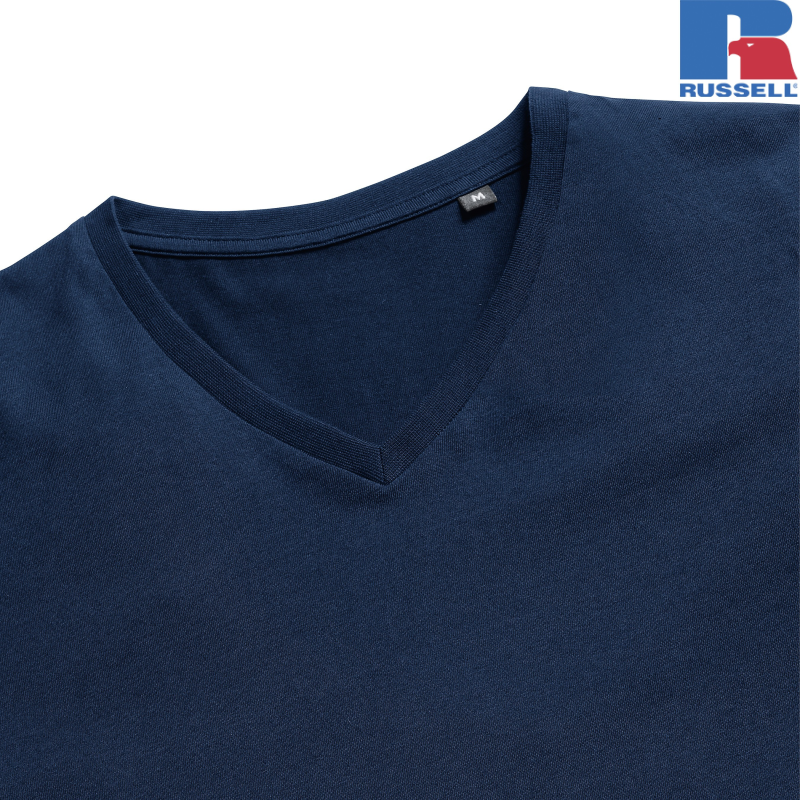 Mens Pure Organic V-Neck T | Russell