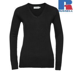 Ladies V-neck Knitted...