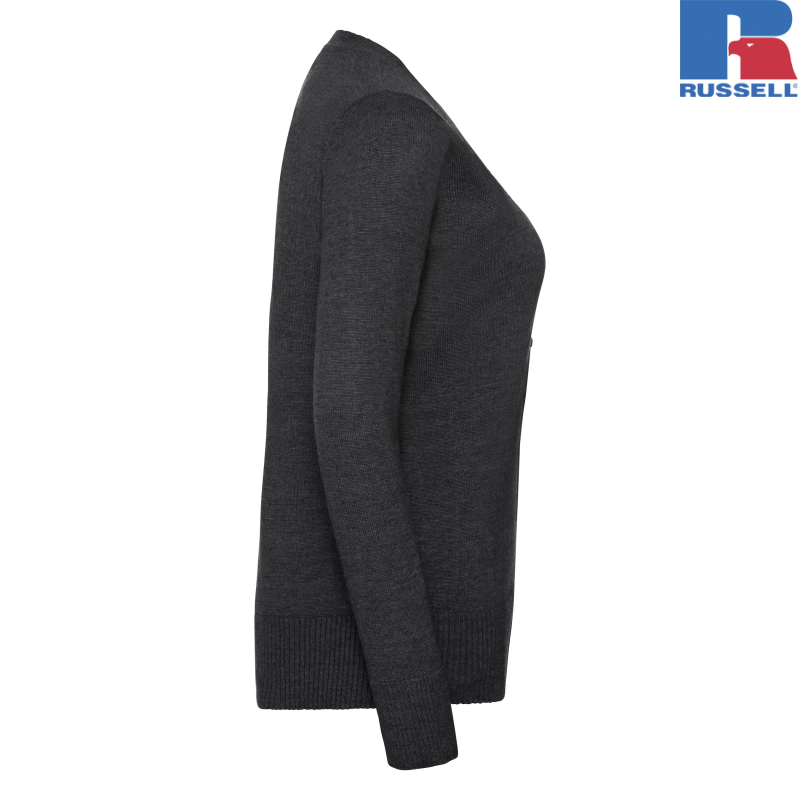 Ladies V-neck Knitted Cardigan | Russell