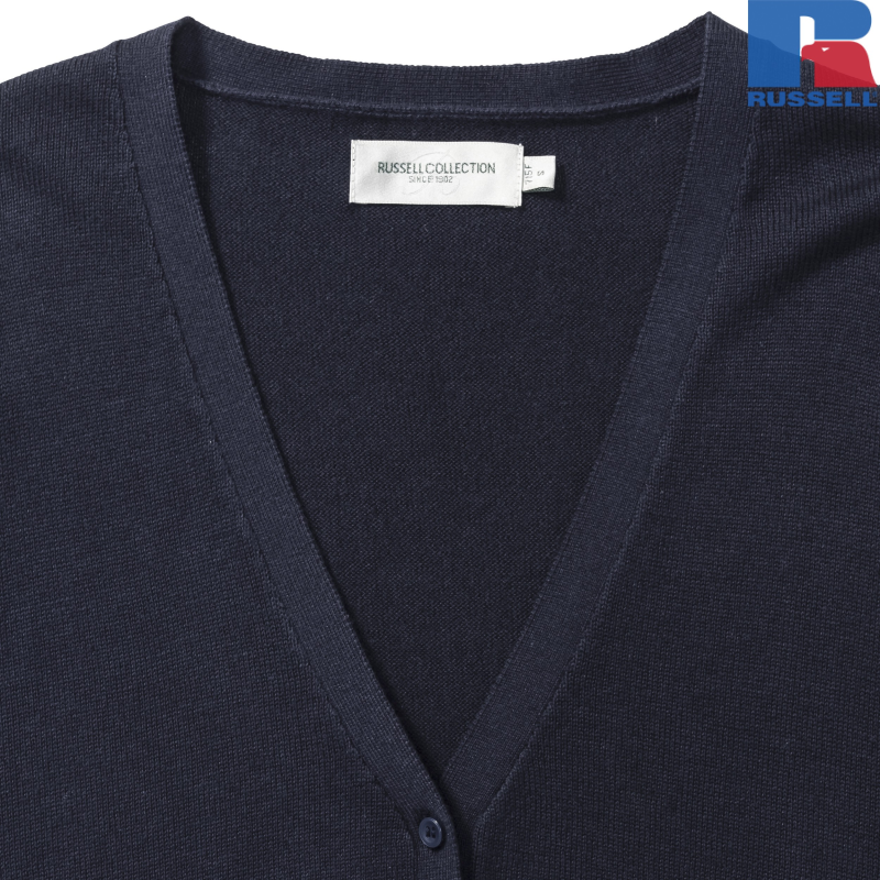 Ladies V-neck Knitted Cardigan | Russell