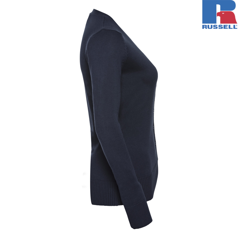 Ladies V-neck Knitted Cardigan | Russell