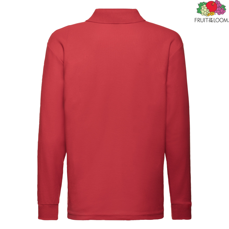 Kids 65/35 Long Sleeve Polo | Fruit of the Loom