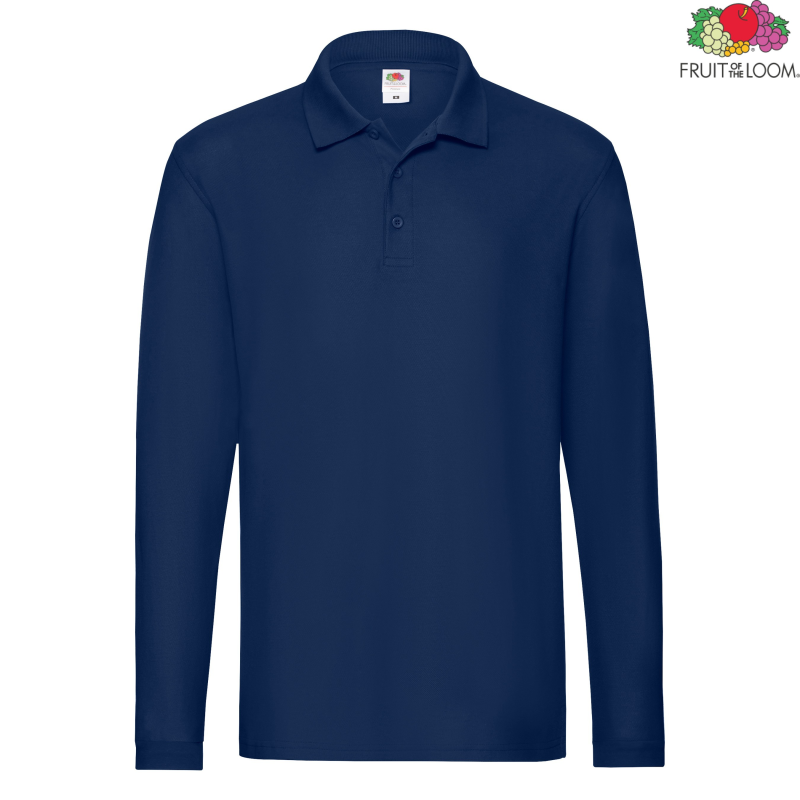 Premium Long Sleeve Polo | Fruit of The Loom