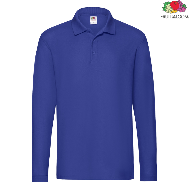 Premium Long Sleeve Polo | Fruit of The Loom