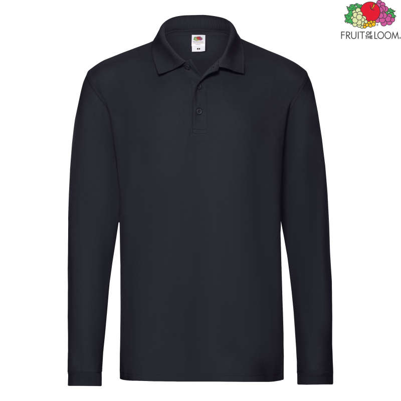 Premium Long Sleeve Polo | Fruit of The Loom