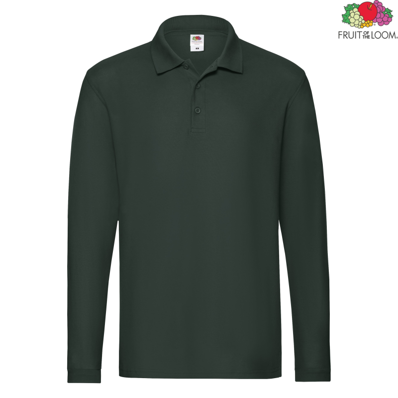 Premium Long Sleeve Polo | Fruit of The Loom