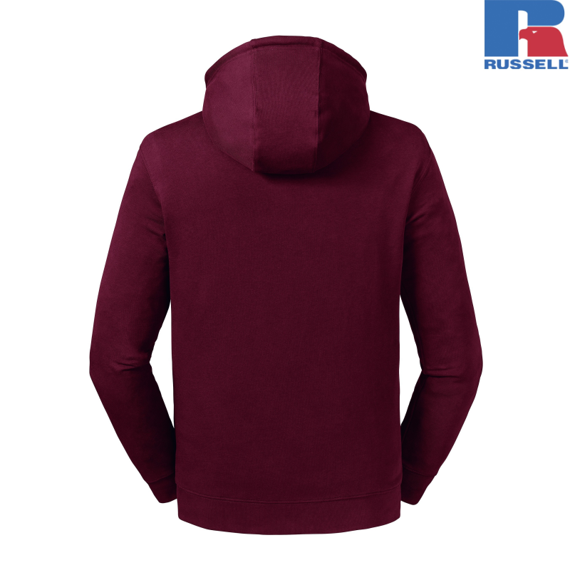 Pure Organic High Collar Hooded Sweat | Russell