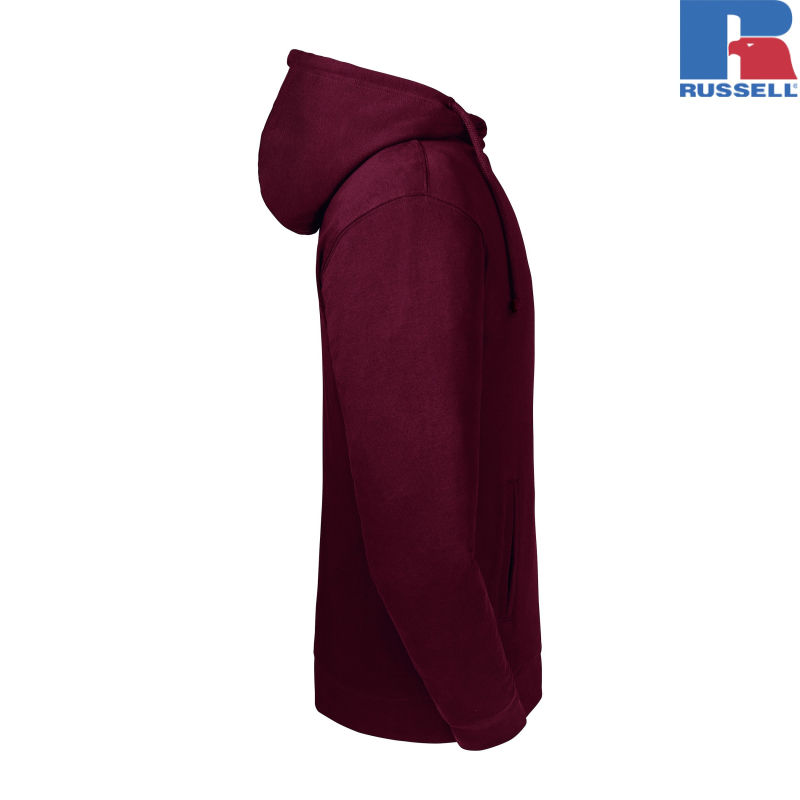 Pure Organic High Collar Hooded Sweat | Russell